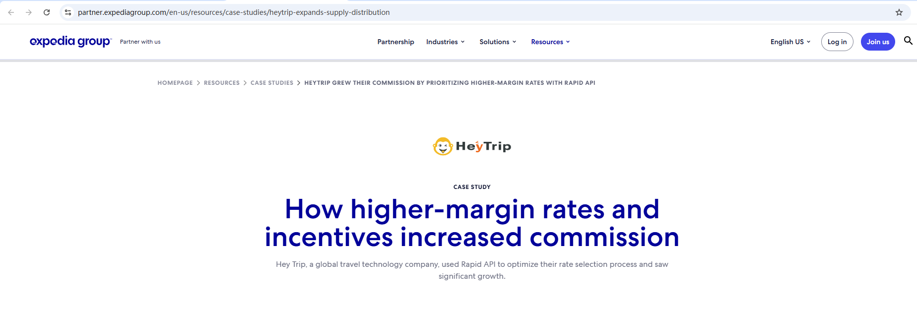 喜玩HeyTrip通过优先选择高利润率房价与Rapid API实现佣金增长- 喜玩